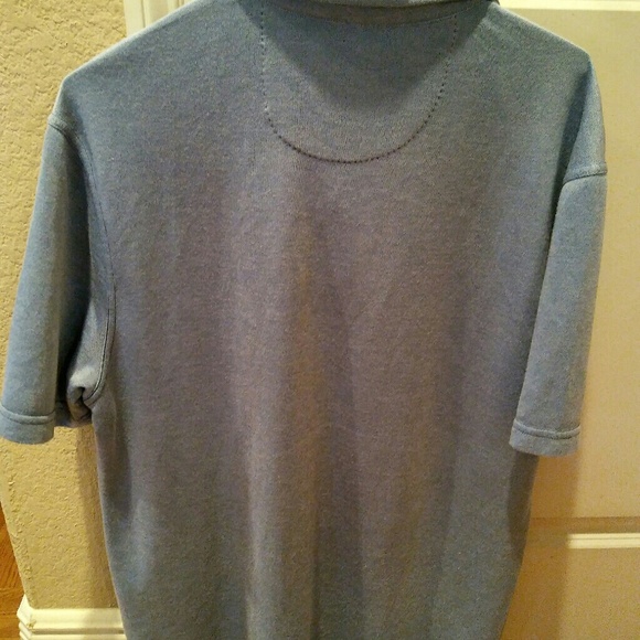 Nat Nast Polo Medium Blue Polyester/Rayon Blend - Picture 4 of 4